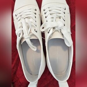 Men's Marc Nolan All Leather White Sneakers. NWOT